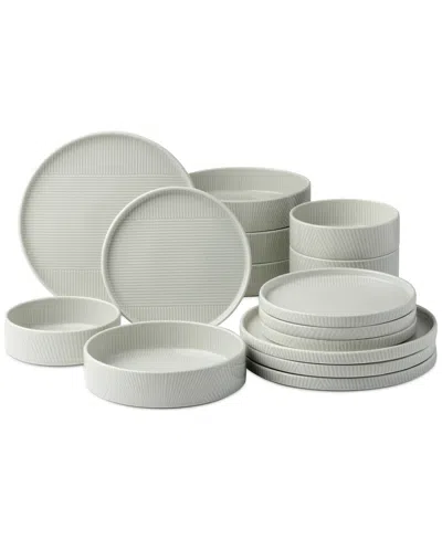 Lenox Modulus 16 Pc. Dinnerware Set, Service For 4 In Gray