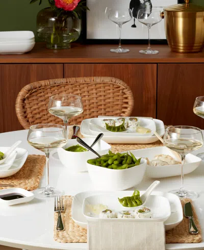 Lenox Studio 1414 Square 16-pc. Dinnerware Set, Service For 4 In White
