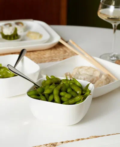 Lenox Studio 1414 Square 16-pc. Dinnerware Set, Service For 4 In White