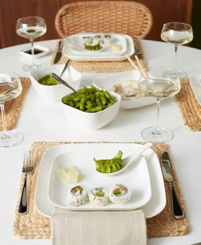 Lenox Studio 1414 Square 16-pc. Dinnerware Set, Service For 4 In White