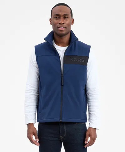 Michael Kors Men's Softshell Vest In Blue