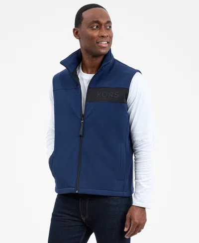 Michael Kors Men's Softshell Vest In Blue
