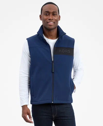Michael Kors Men's Softshell Vest In Blue