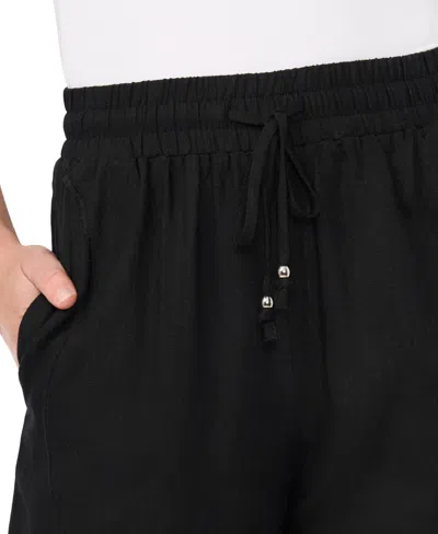Cece Women's Pull-on Wide Leg Drawstring Pant In Black