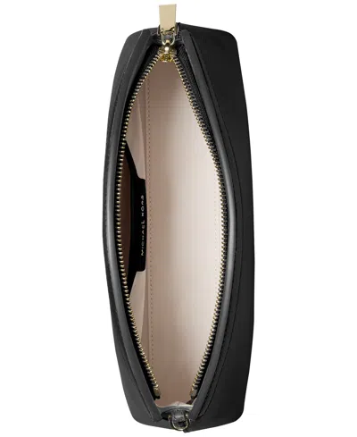 Michael Kors Athena Small Leather Convertible Clutch In Black