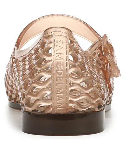 Sam Edelman Michaela Jelly Flats Transparent Brown In Brown