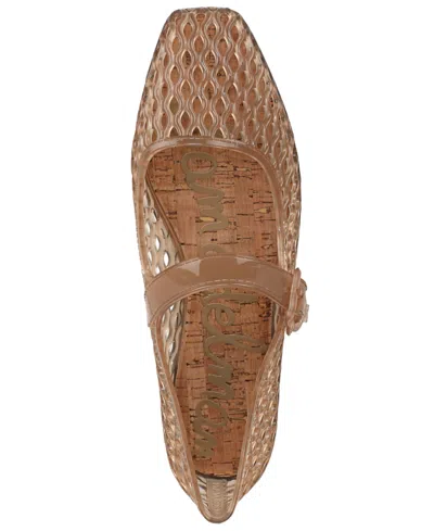 Sam Edelman Michaela Jelly Flats Transparent Brown In Brown