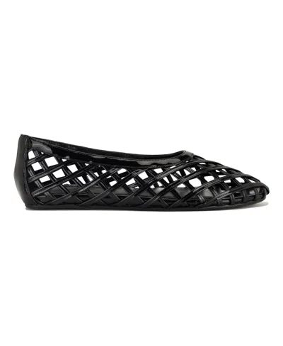 Nine West Dippy Woven Flat In Black