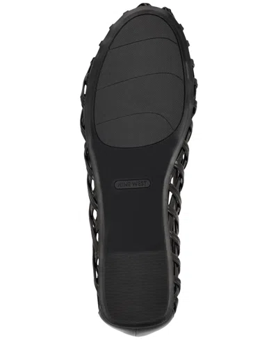 Nine West Dippy Woven Flat In Black