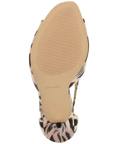 Nine West Perela Sandal In Animal Print
