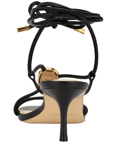 Nine West Greska Ankle Wrap Sandal In Black