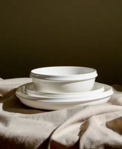 Stone Lain Verso Dinnerware Collection In White