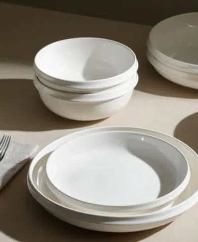 Stone Lain Verso Dinnerware Collection In White