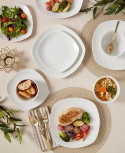 Haven 32 Pc. Dinnerware Sets Service For 8 In White