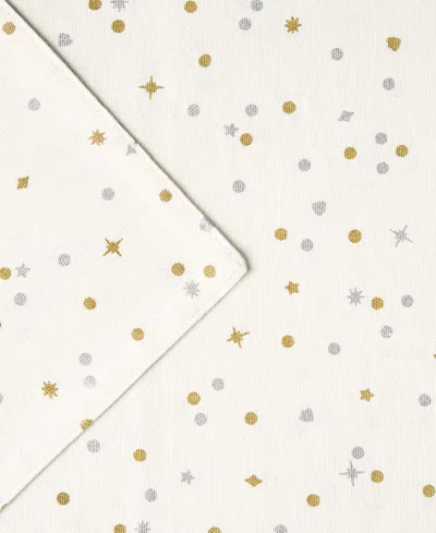 Kate Spade Celebration Confetti Dot Table Runner, 15" X 72" In White