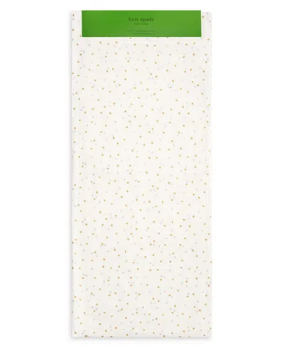Kate Spade Celebration Confetti Dot Table Runner, 15" X 72" In White