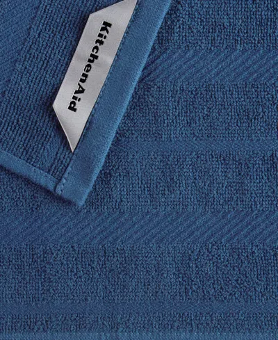 Kitchenaid Albany Stripe Dishcloth Set, 8-pack In Blue