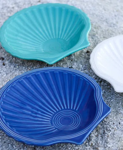 Fiesta Coastal Shell-shaped Plate In Blue