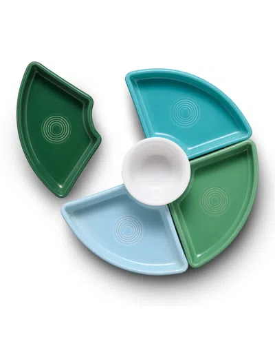 Fiesta 5 Pc. Aegean Mixed Colors Entertaining Set In Multi