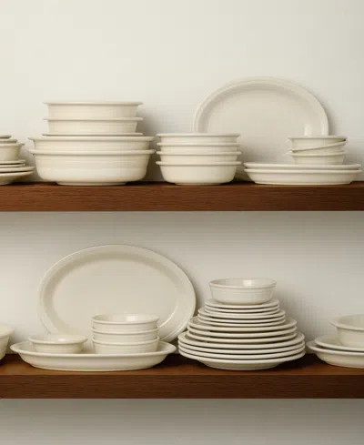 Fiesta Classic Rim 4 Pc. Place Setting, Service For 1 In Neutral
