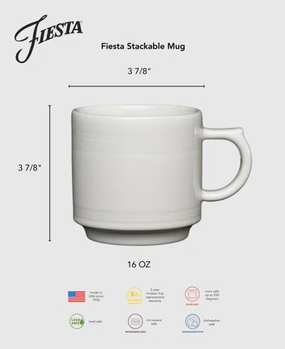 Fiesta Linen Stackable Mugs, Set Of 4 In Neutral