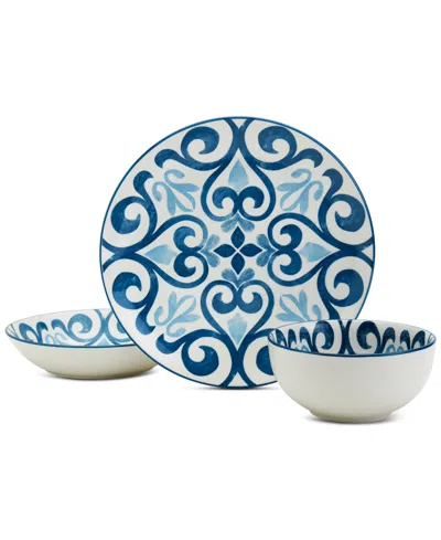 Haven Ragusa 12 Pc. Dinnerware Set, Service For 4 In Blue