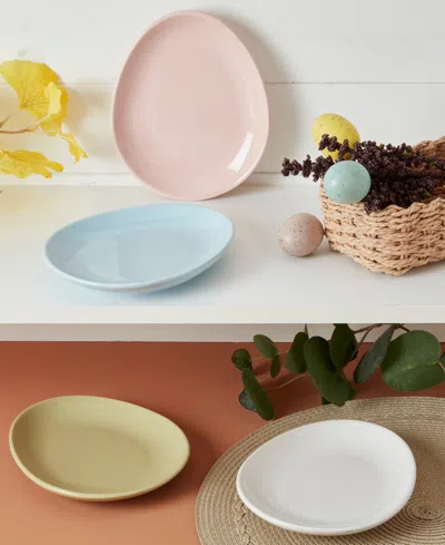 Haven Stoneware Egg Appetizer Plate, Set Of 4 In Multi
