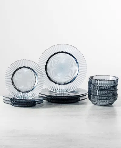 Fortessa Archie 12pc Dinnerware Set (service For 4) In Blue