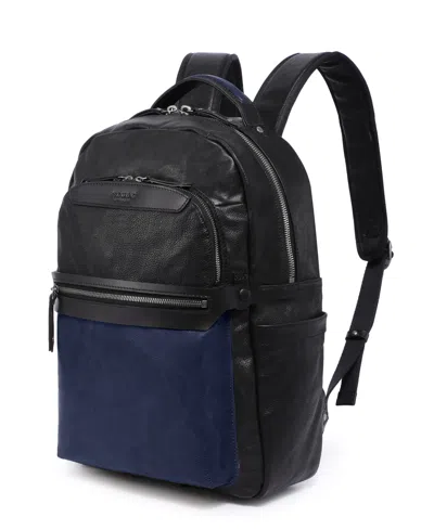 Old Trend Sotis Medium Leather Backpack In Blue