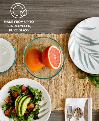 Corelle Solar Print 12 Pc. Dinnerware Set, Service For 4 In Blue