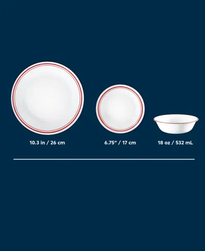 Corelle Logan 18-pc. Dinnerware Set, Service For 6 In Pink
