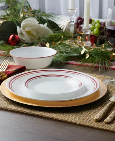Corelle Logan 18-pc. Dinnerware Set, Service For 6 In Pink