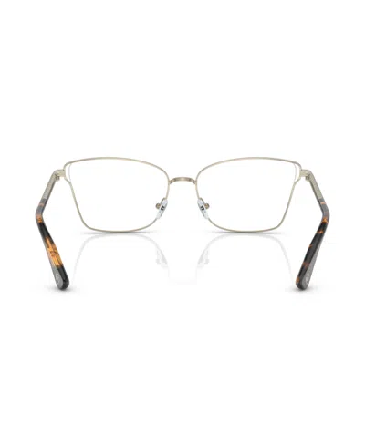 Michael Kors 53mm Rectangle Optical Glasses In Gold