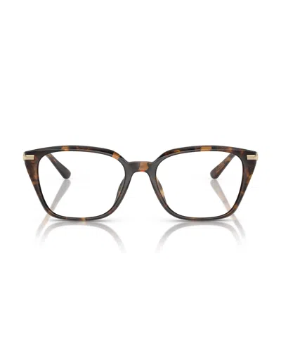 Michael Kors 54mm Rectangle Optical Glasses In Brown