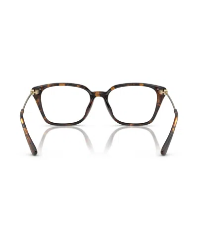 Michael Kors 54mm Rectangle Optical Glasses In Brown