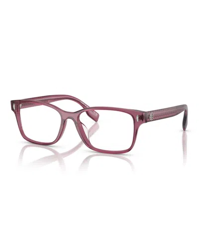 Tory Burch 49mm Rectangular Optical Glasses In Pink