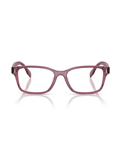 Tory Burch 49mm Rectangular Optical Glasses In Pink