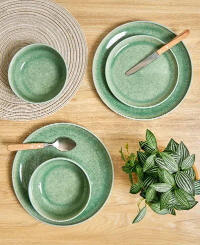 Sango Asher 12-pc. Dinnerware Set, Service For 4 In Green