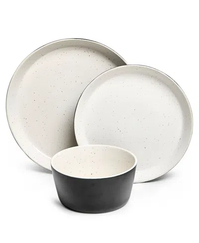 Sango Stockholm 12-pc. Dinnerware Set, Service For 4 In Black