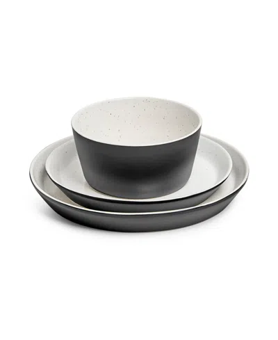 Sango Stockholm 12-pc. Dinnerware Set, Service For 4 In Black