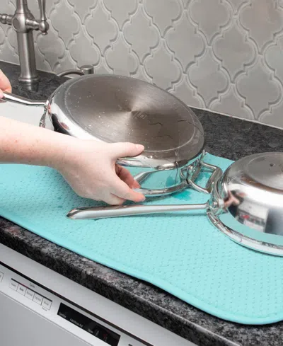 All-clad Dish Drying Mat In Blue