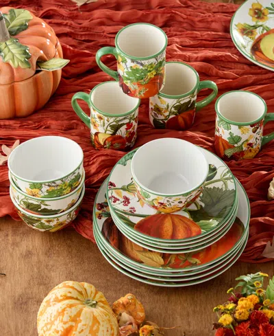 Certified International Harvest Fields 16-pc. Ceramic Dinnerware Set In Multi