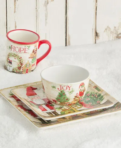 Certified International Nutcracker Parade 16-pc. Ceramic Dinnerware Set In Red