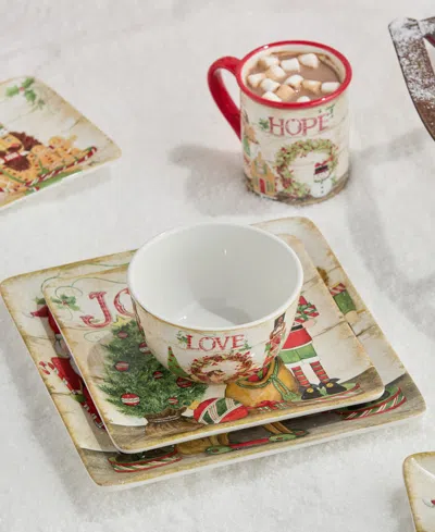 Certified International Nutcracker Parade 16-pc. Ceramic Dinnerware Set In Red