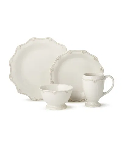 Certified International Heritage Scroll 16-pc. Stoneware Dinnerware Set In White