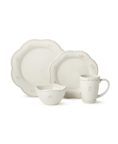 Certified International Heritage Scroll 16-pc. Stoneware Dinnerware Set In White
