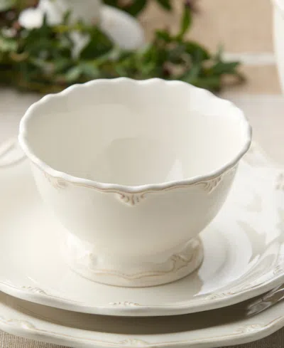 Certified International Heritage Scroll 16-pc. Stoneware Dinnerware Set In White