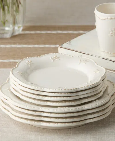 Certified International Heritage Scroll 16-pc. Stoneware Dinnerware Set In White