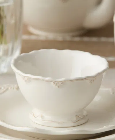Certified International Heritage Scroll 16-pc. Stoneware Dinnerware Set In White