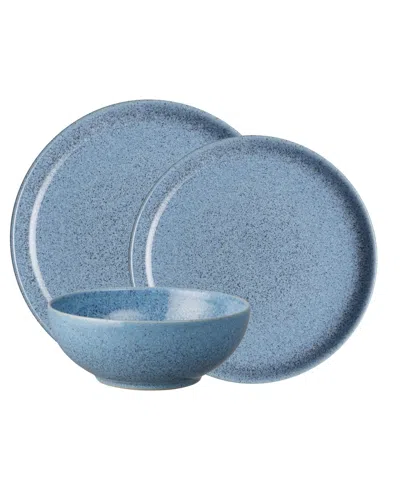 Denby Studio Flint 12-pc. Dinnerware Set, Service For 4 In Blue